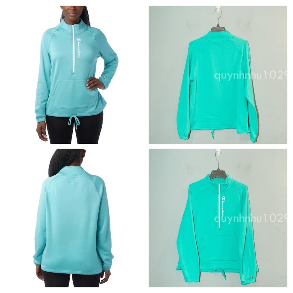 Champion Women's Quarter Zip Pullover Fleece Jacket